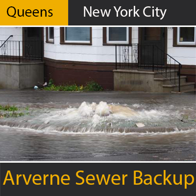 Arverne Sewer Clogged and backup